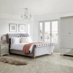 Dunelm Charlotte 4 Drawer Chest, Ivory -Home Furniture 1000133554 alt02