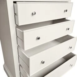 Dunelm Charlotte 4 Drawer Chest, Ivory -Home Furniture 1000133554 alt04