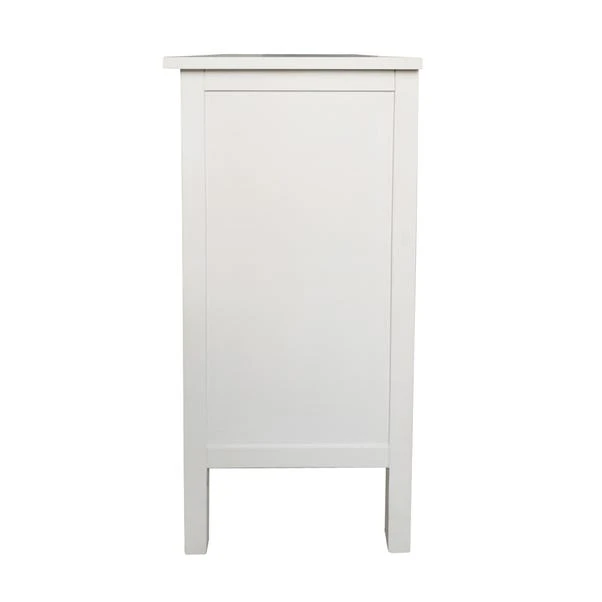 Dunelm Samira 1 Door & 1 Drawer Chest, White 4 Dunelm Samira 1 Door & 1 Drawer Chest, White - Image 4