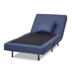 Leader Lifestyle Macy Fabric Blue Chair Bed -Home Furniture 1000136890 alt03
