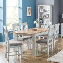 Julian Bowen Richmond Extending Natural Dining Table -Home Furniture 1000136969 alt05