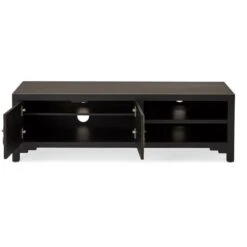 Dunelm Hanna Black Wide TV Stand -Home Furniture 1000146593 alt02