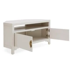 Dunelm Hanna Oyster Corner TV Stand -Home Furniture 1000146595 alt03