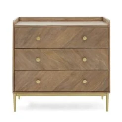 Dunelm Rumi 3 Drawer Chest, Mango Wood -Home Furniture 1000146631 alt02