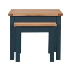 Dunelm Bromley Blue Nest Of Tables -Home Furniture 1000152514 alt02