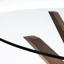 Julian Bowen Chelsea Round Glass Table -Home Furniture 1000157378 alt02