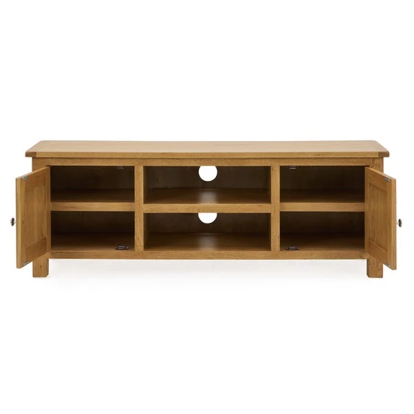 Dunelm Bromley Wide TV Unit Oak 3 Dunelm Bromley Wide TV Unit Oak - Image 3