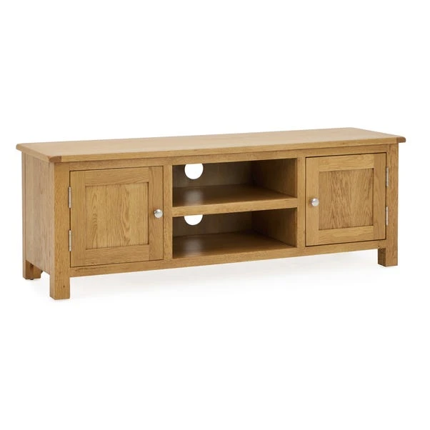 Dunelm Bromley Wide TV Unit Oak 4 Dunelm Bromley Wide TV Unit Oak - Image 4