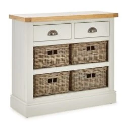 Dunelm Compton Ivory Console Table With Baskets 8 Dunelm Compton Ivory Console Table With Baskets -Home Furniture 1000157740 alt02