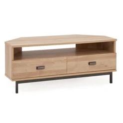 Dunelm Fulton Oak Effect Corner TV Stand -Home Furniture 1000157783 alt03