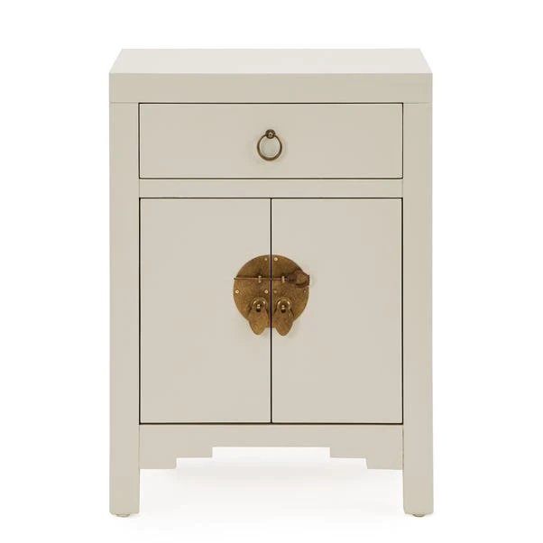 Dunelm Hanna Small 1 Drawer & 1 Door Chest, Oyster Grey 2 Dunelm Hanna Small 1 Drawer & 1 Door Chest, Oyster Grey - Image 2
