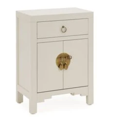 Dunelm Hanna Small 1 Drawer & 1 Door Chest, Oyster Grey 8 Dunelm Hanna Small 1 Drawer & 1 Door Chest, Oyster Grey -Home Furniture 1000157791 alt02
