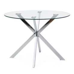Dunelm Lumia Glass Round Table 8 Dunelm Lumia Glass Round Table -Home Furniture 1000157901 alt02