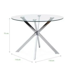 Dunelm Lumia Glass Round Table 11 Dunelm Lumia Glass Round Table -Home Furniture 1000157901 alt08