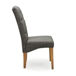 Dunelm Darcy Set Of 2 Dining Chairs Charcoal -Home Furniture 1000157947 alt02