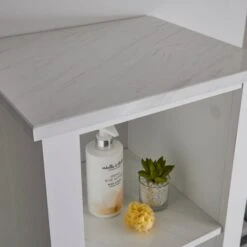 Lloyd Pascal Marble Effect Tall Cabinet -Home Furniture 1000160242 alt05