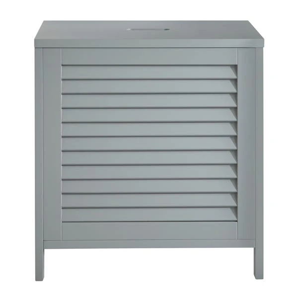 Lloyd Pascal Grey Tuscany Laundry Hamper 2 Lloyd Pascal Grey Tuscany Laundry Hamper - Image 2