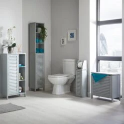 Lloyd Pascal Grey Tuscany Laundry Hamper 7 Lloyd Pascal Grey Tuscany Laundry Hamper -Home Furniture 1000161865 alt03