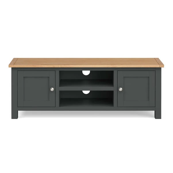 Dunelm Bromley Black Wide TV Stand 2 Dunelm Bromley Black Wide TV Stand - Image 2