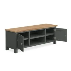 Dunelm Bromley Black Wide TV Stand 9 Dunelm Bromley Black Wide TV Stand -Home Furniture 1000162403 alt03