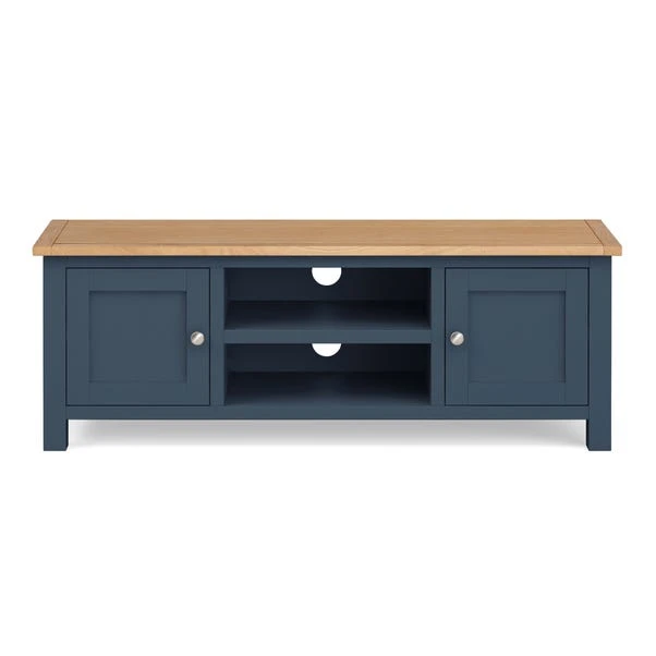 Dunelm Bromley Blue Wide TV Stand 2 Dunelm Bromley Blue Wide TV Stand - Image 2