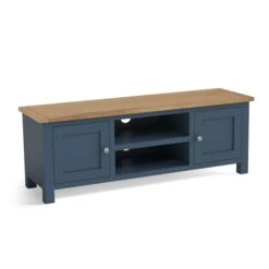 Dunelm Bromley Blue Wide TV Stand 8 Dunelm Bromley Blue Wide TV Stand -Home Furniture 1000162404 alt02