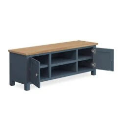Dunelm Bromley Blue Wide TV Stand 9 Dunelm Bromley Blue Wide TV Stand -Home Furniture 1000162404 alt03