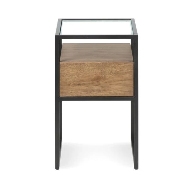 Dunelm Dillon Side Table Oak 2 Dunelm Dillon Side Table Oak - Image 2
