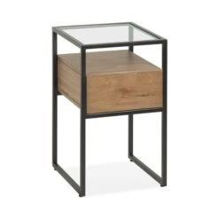 Dunelm Dillon Side Table Oak 8 Dunelm Dillon Side Table Oak -Home Furniture 1000162426 alt02