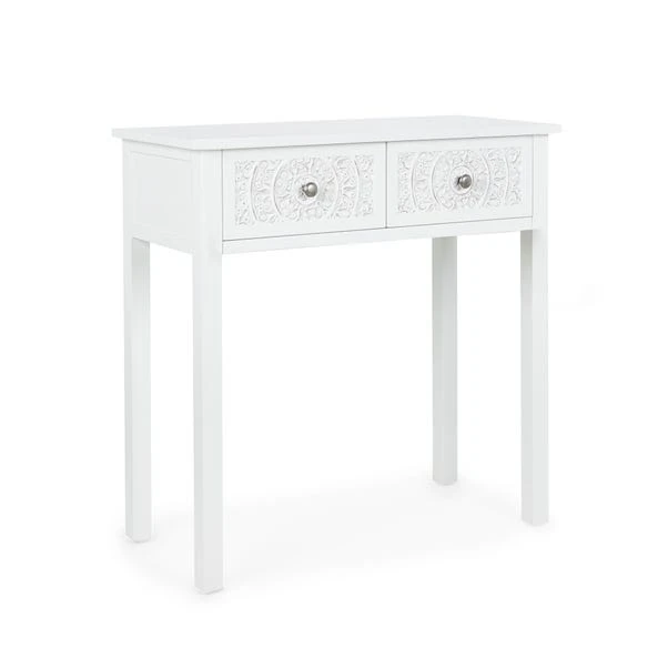 Dunelm Samira 2 Drawer Dressing Table, White 3 Dunelm Samira 2 Drawer Dressing Table, White - Image 3