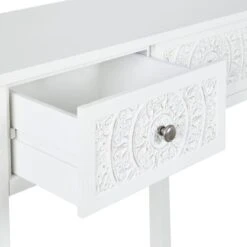 Dunelm Samira 2 Drawer Dressing Table, White 8 Dunelm Samira 2 Drawer Dressing Table, White -Home Furniture 1000162526 alt03