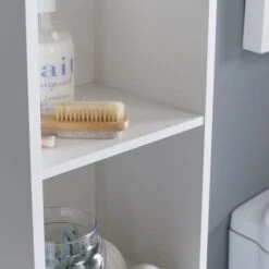 Lloyd Pascal White Wave Tall Cabinet -Home Furniture 1000169005 alt03