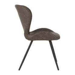 Seconique Quebec Set Of 4 Dining Chairs Brown PU Leather -Home Furniture 1000169720 alt02
