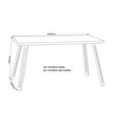 Seconique Quebec Wave Dining Table 5 Seconique Quebec Wave Dining Table -Home Furniture 1000169765 alt02