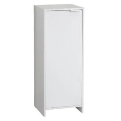 Lloyd Pascal Jaxon White Single Door Floor Cabinet With Adjustable Shelf -Home Furniture 1000182105 alt03