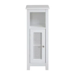 Lloyd Pascal Palermo Cane White Single Door Cabinet -Home Furniture 1000185509 alt04