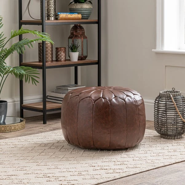 Dunelm Moroccan Stitched Pouffe 1 Dunelm Moroccan Stitched Pouffe