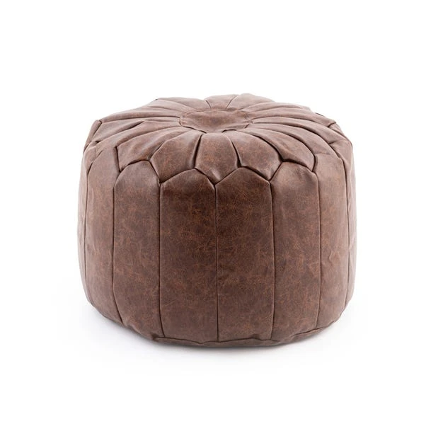 Dunelm Moroccan Stitched Pouffe 2 Dunelm Moroccan Stitched Pouffe - Image 2