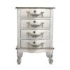 Dunelm Toulouse 4 Drawer Bedside Table