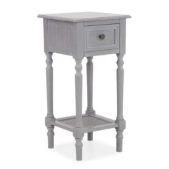 Dunelm Lucy Cane Grey Telephone Table 9 Dunelm Lucy Cane Grey Telephone Table -Home Furniture 30267545 alt04