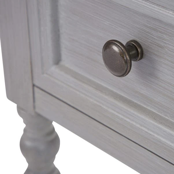 Dunelm Lucy Cane Grey Telephone Table 6 Dunelm Lucy Cane Grey Telephone Table - Image 6