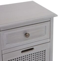 Dunelm Lucy Cane 3 Drawer Bedside Table -Home Furniture 30267546 alt05