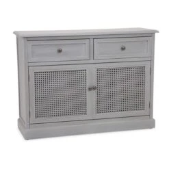 Dunelm Lucy Cane Grey Small Sideboard -Home Furniture 30267547 alt03