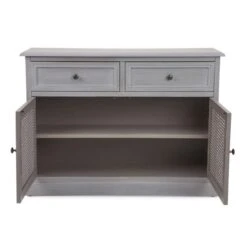Dunelm Lucy Cane Grey Small Sideboard -Home Furniture 30267547 alt04