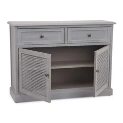 Dunelm Lucy Cane Grey Small Sideboard -Home Furniture 30267547 alt05