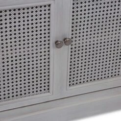 Dunelm Lucy Cane Grey Small Sideboard -Home Furniture 30267547 alt06