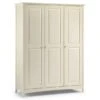 Julian Bowen Cameo Double Wardrobe, White & Pine