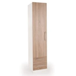 Harmony Euston Single 2 Drawer Wardrobe, White