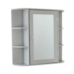 Lloyd Pascal Verona Grey Mirror Cabinet