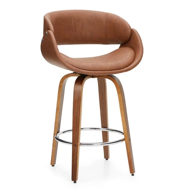Dunelm Torcello Tan Faux Leather Bar Stool 1 Dunelm Torcello Tan Faux Leather Bar Stool